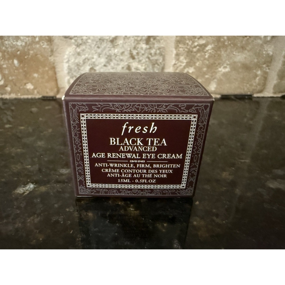 FRESH Black Tea Advanced Age Renewal Eye Cream .5oz/15mL FULL SZ SEALED BOX $74